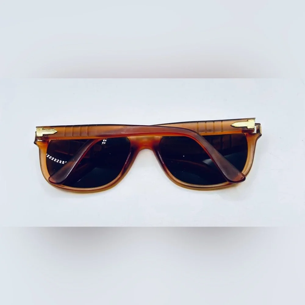 Vintage Visual Scene Brown Oval Sunglasses Frames Only